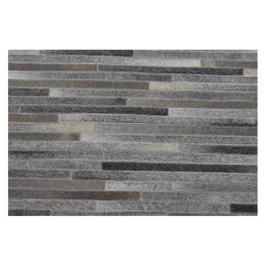 Capri Gray Cowhide Patchwork 8 X 10 Area Rug El Dorado Furniture