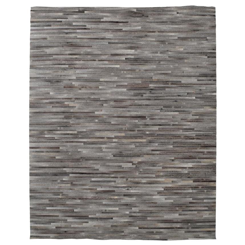 Capri Gray Cowhide Patchwork 8' x 10' Area Rug  main image, 1 of 4 images.