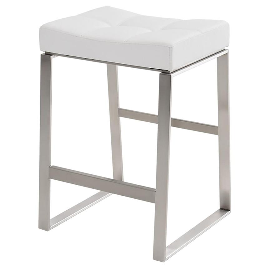 Sabriel White Counter Stool  main image, 1 of 4 images.