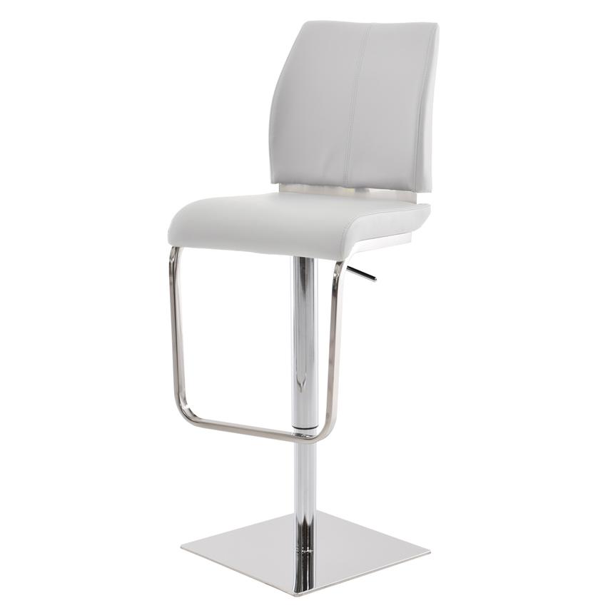 Maday White Adjustable Stool  main image, 1 of 7 images.