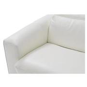 Bay Harbor White Leather Sleeper w/Right Chaise  alternate image, 7 of 11 images.