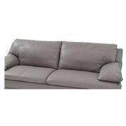 Rio Light Gray Leather Sofa  alternate image, 5 of 8 images.