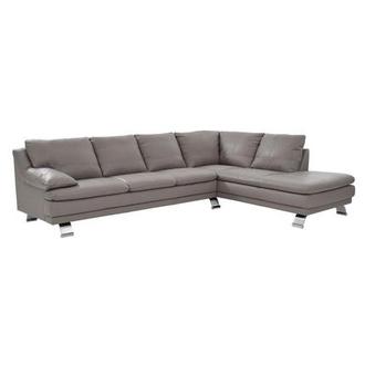 Rio Light Gray Leather Sofa | El Dorado Furniture