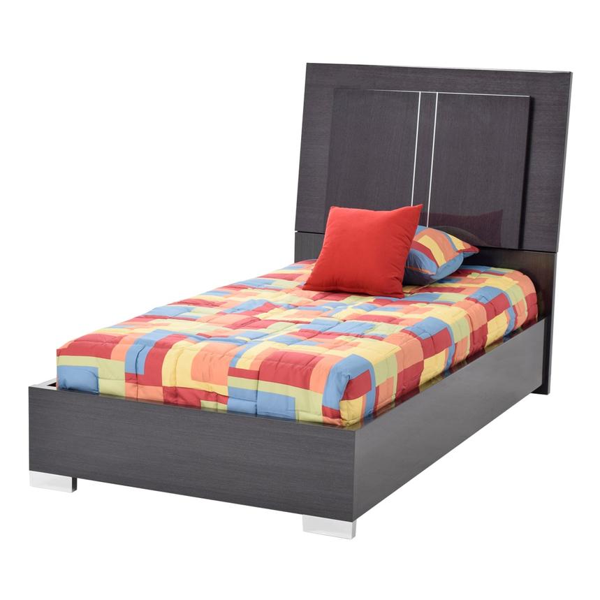 Valery Twin Panel Bed  main image, 1 of 6 images.