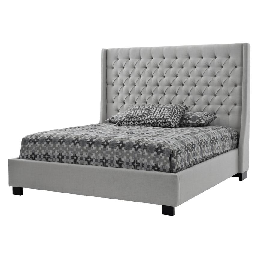 Park Avenue Gray Queen Platform Bed El Dorado Furniture