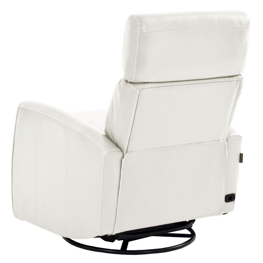 Lucca White Leather Power Recliner | El Dorado Furniture