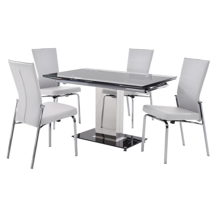 Antonia White 5Piece Dining Set El Dorado Furniture
