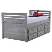 Montauk Gray Twin Storage Captain Bed  alternate image, 2 of 8 images.