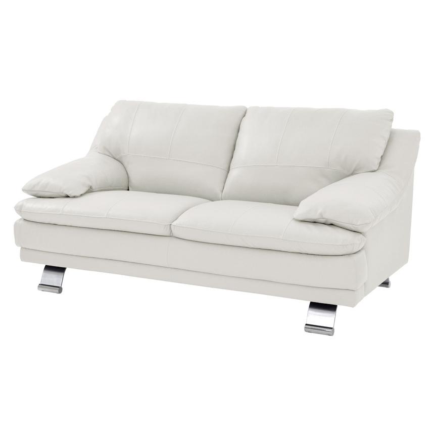 Rio White Leather Loveseat Made In Brazil