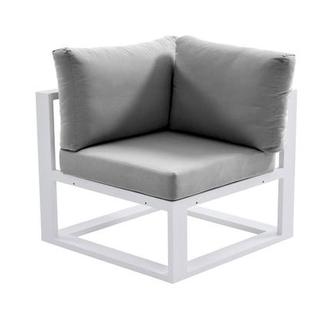 Mykonos Gray Corner Chair