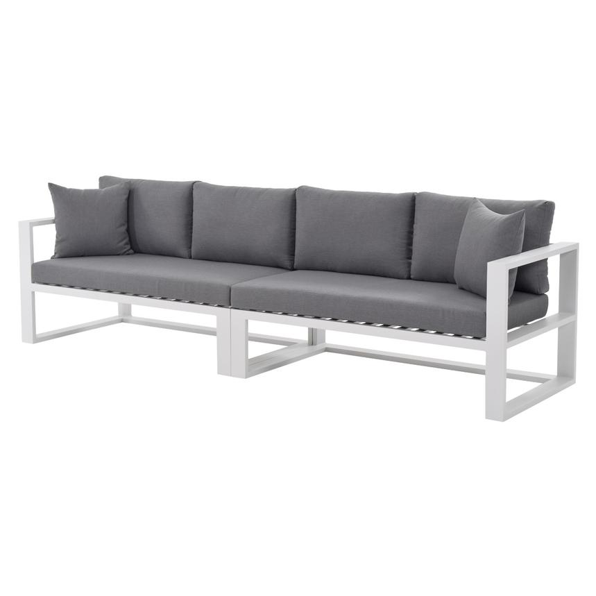 Mykonos Gray Oversized Sofa  main image, 1 of 6 images.