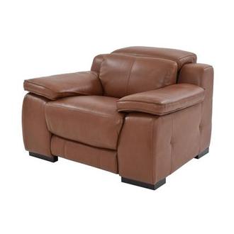 Gian Marco Tan Leather Power Recliner