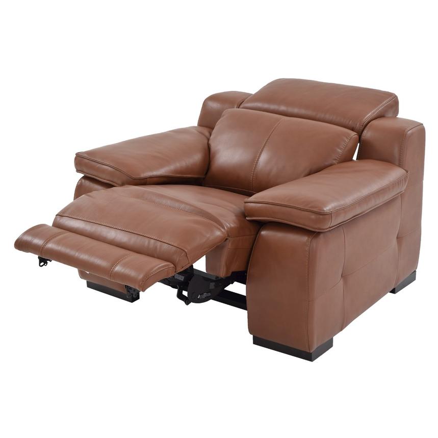Gian Marco Tan Leather Power Recliner  alternate image, 3 of 10 images.