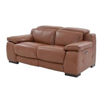 Gian Marco Tan Leather Power Reclining Loveseat