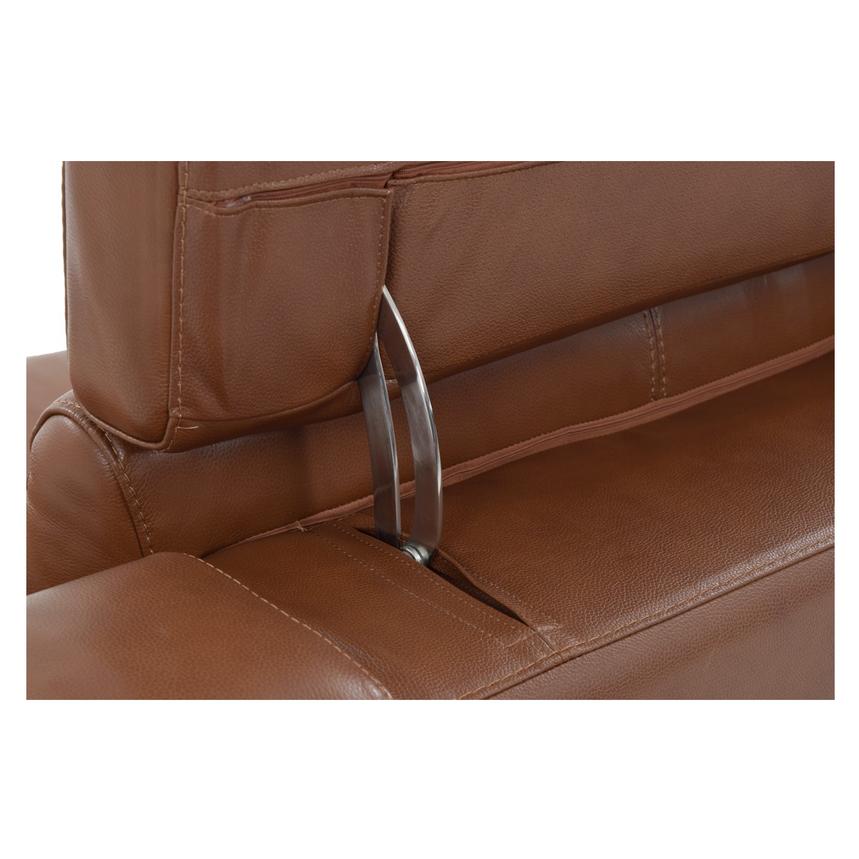 Gian Marco Tan Leather Power Reclining Loveseat  alternate image, 7 of 9 images.