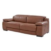 Gian Marco Tan Leather Power Reclining Sofa  alternate image, 3 of 10 images.