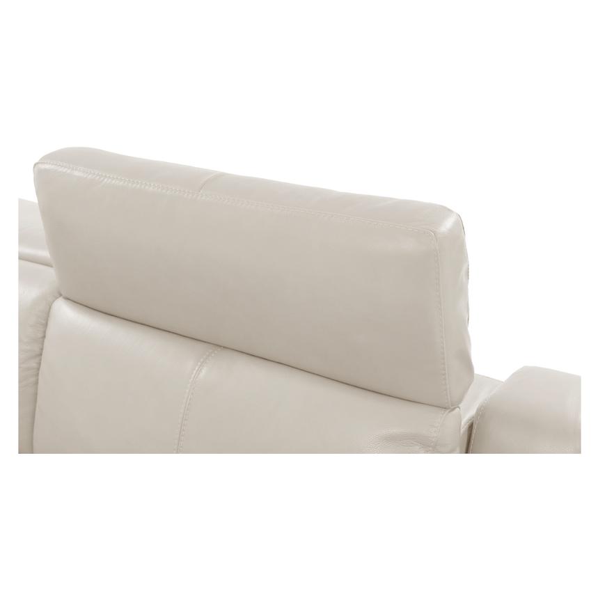 Gian Marco Light Gray Leather Power Reclining Sofa alternate image, 6 of 9 images.