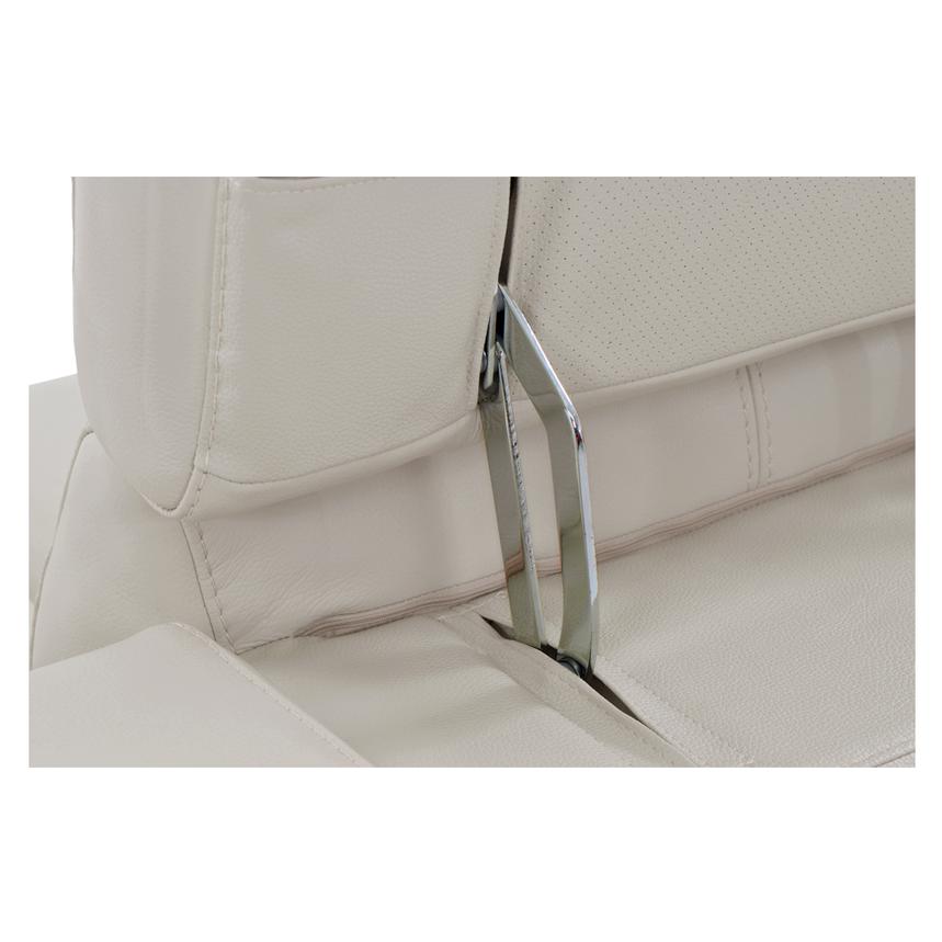 Gian Marco Light Gray Leather Power Reclining Sofa alternate image, 7 of 9 images.