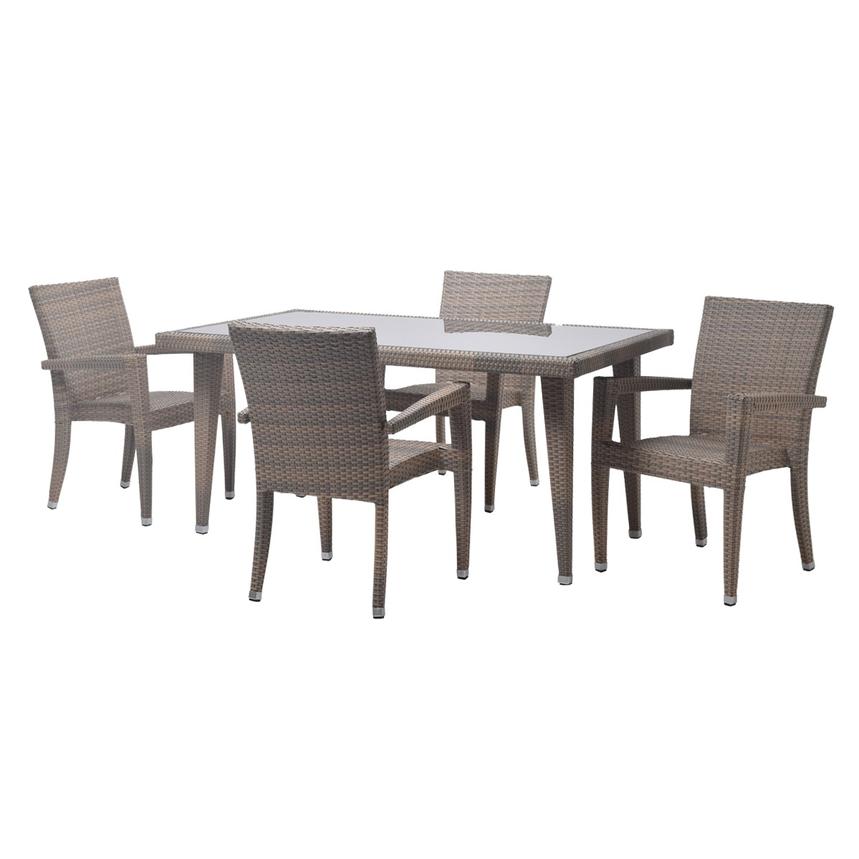 Neilina Brown 5-Piece Patio Set  main image, 1 of 11 images.