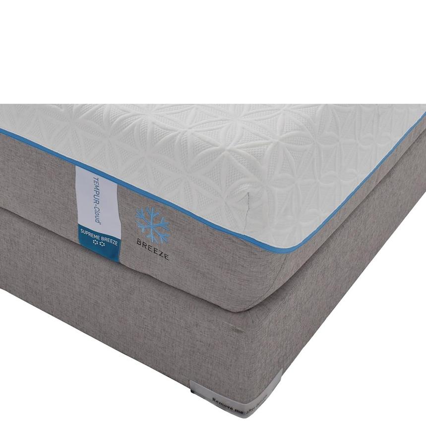 Cloud Supreme Breeze Memory Foam King Mattress Set w Regular Foundation by Tempur Pedic El Dorado Furniture