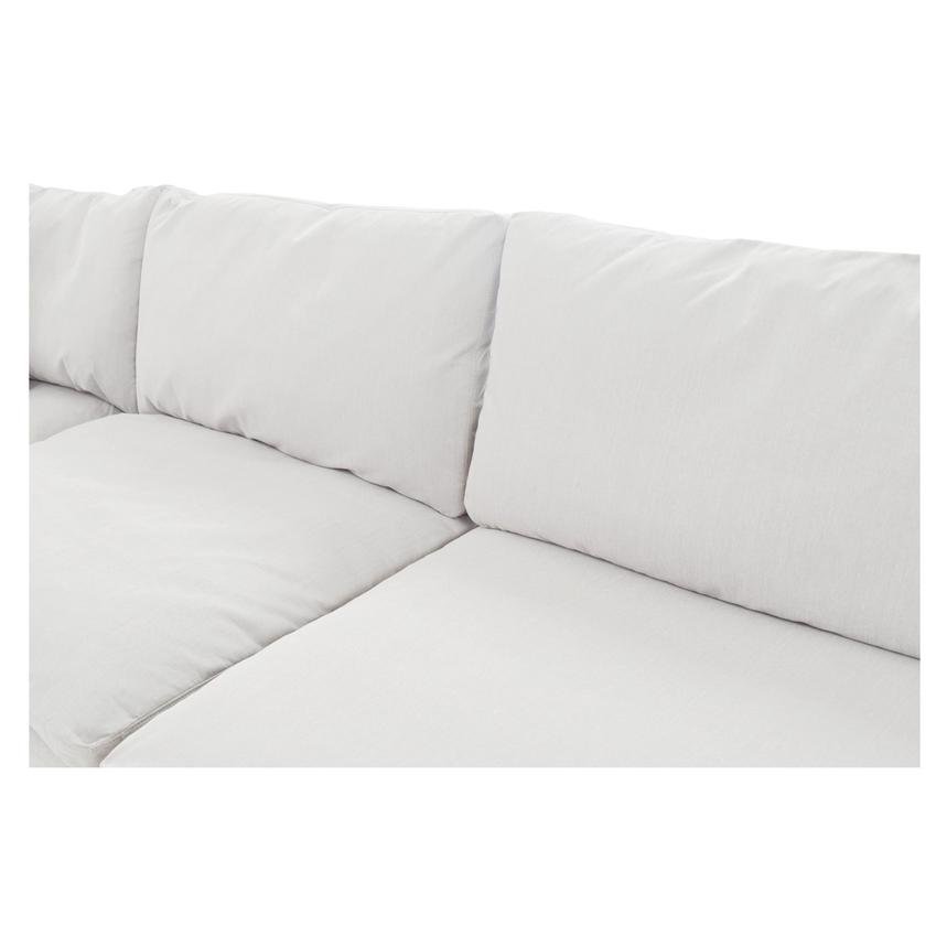 Nube White Corner Sofa with 5PCS/3 Armless Chairs  alternate image, 4 of 9 images.