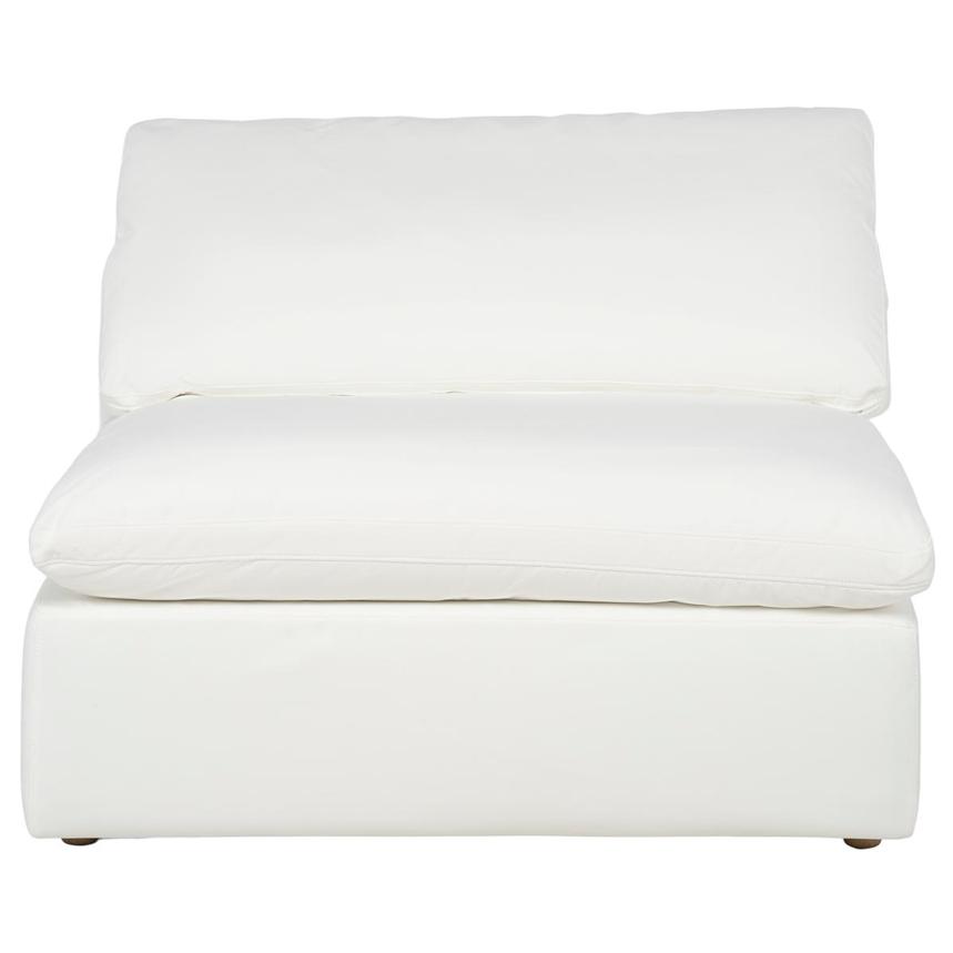 Nube White Armless Chair main image, 1 of 5 images.