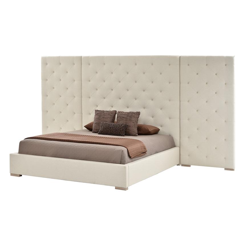 Modern Universe King Platform Bed w/Side Panels  main image, 1 of 8 images.