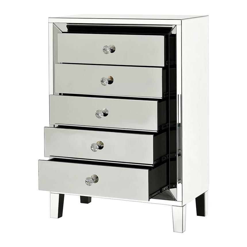 Amia White Mirrored Cabinet