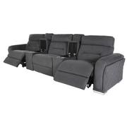 Kim Gray Home Theater Seating with 5PCS/2PWR  alternate image, 3 of 8 images.