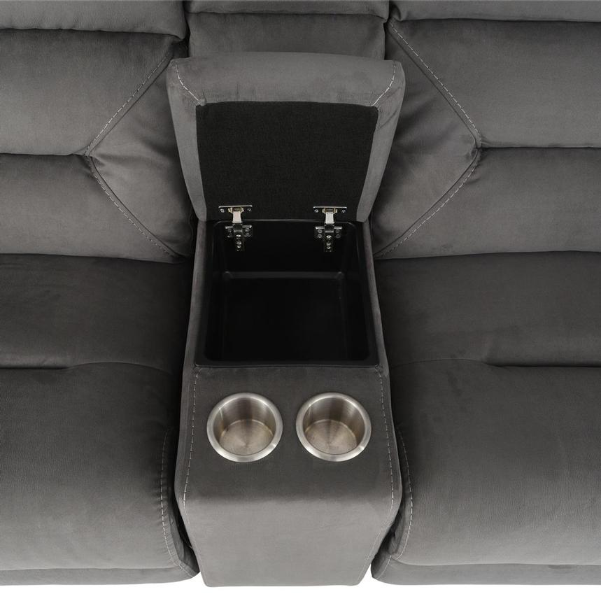 Kim Gray Home Theater Seating with 5PCS/2PWR El Dorado Furniture