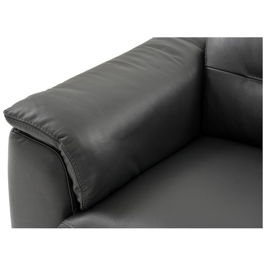 Anabel Gray Leather Power Reclining Loveseat  alternate image, 6 of 12 images.