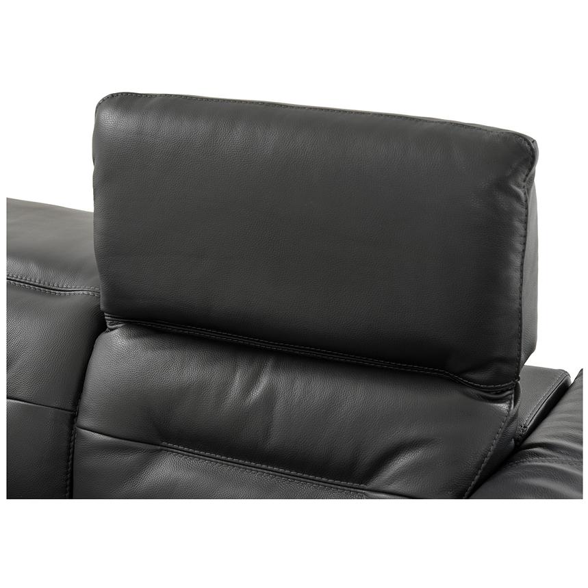 Anabel Gray Leather Power Reclining Loveseat  alternate image, 8 of 12 images.