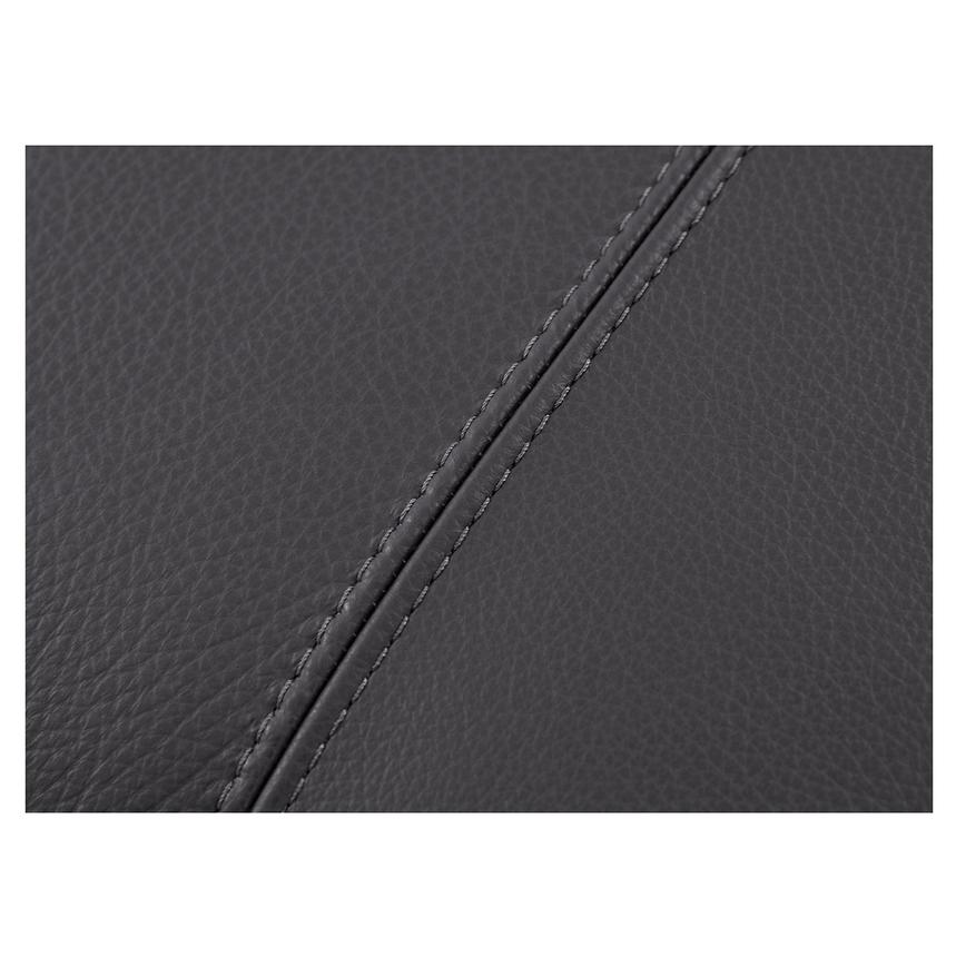 Rio Dark Gray Leather Ottoman  alternate image, 4 of 5 images.