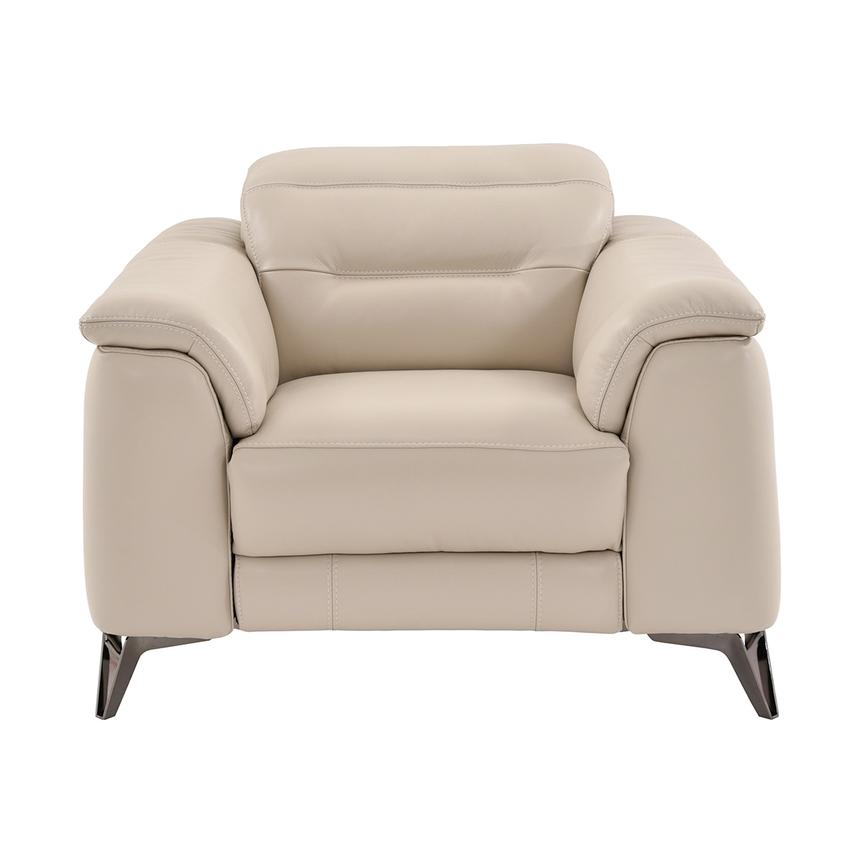 Anabel Cream Leather Power Recliner  alternate image, 4 of 9 images.