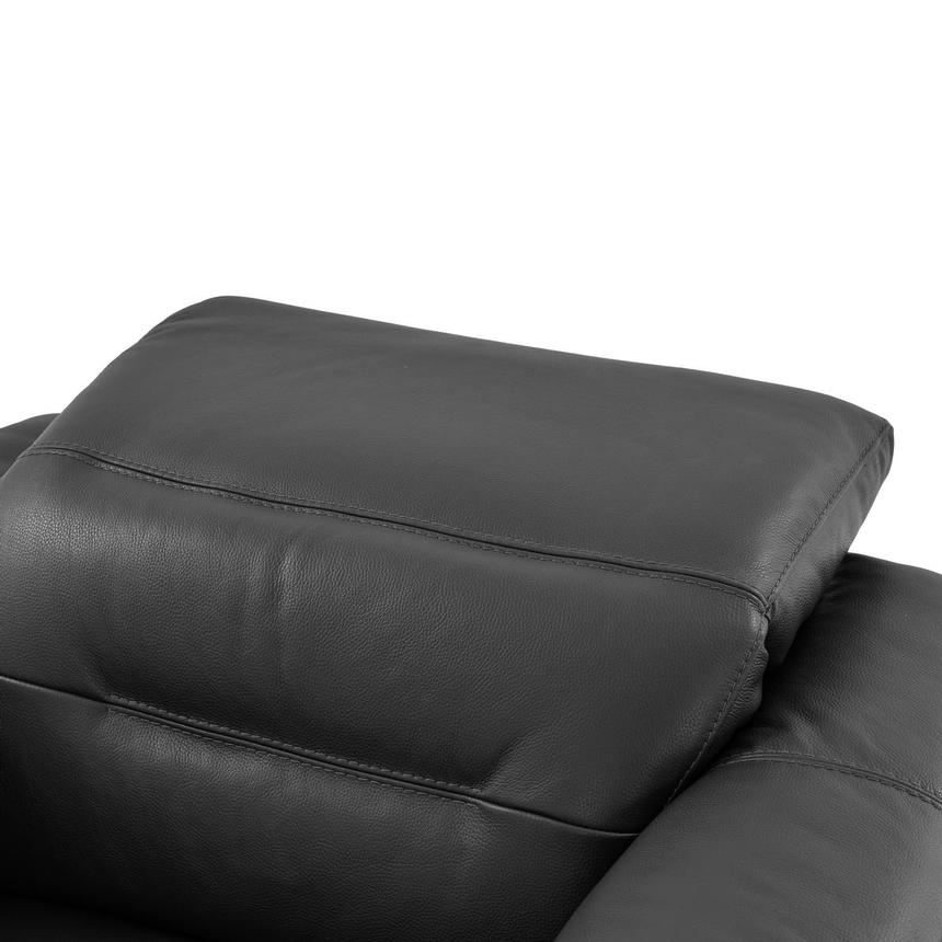 Anabel Gray Leather Power Recliner  alternate image, 6 of 9 images.