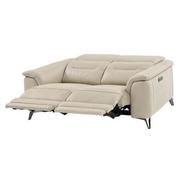 Anabel Cream Leather Power Reclining Sofa  alternate image, 4 of 14 images.