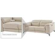 Anabel Cream Leather Power Reclining Sofa  alternate image, 14 of 14 images.