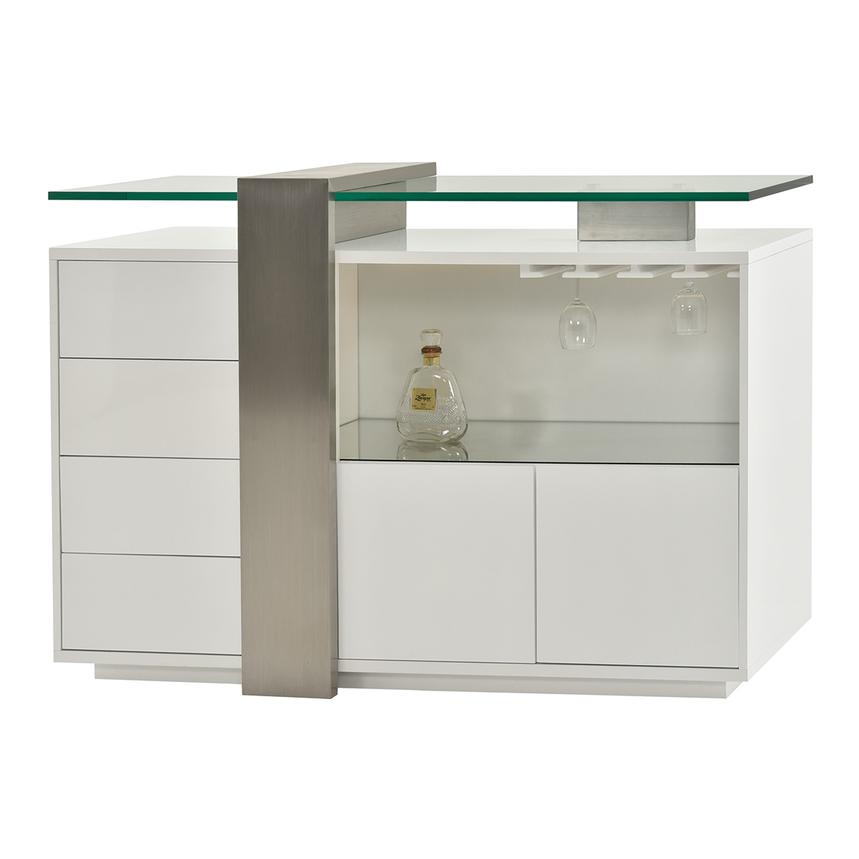 Totem White Bar Cabinet  main image, 1 of 8 images.