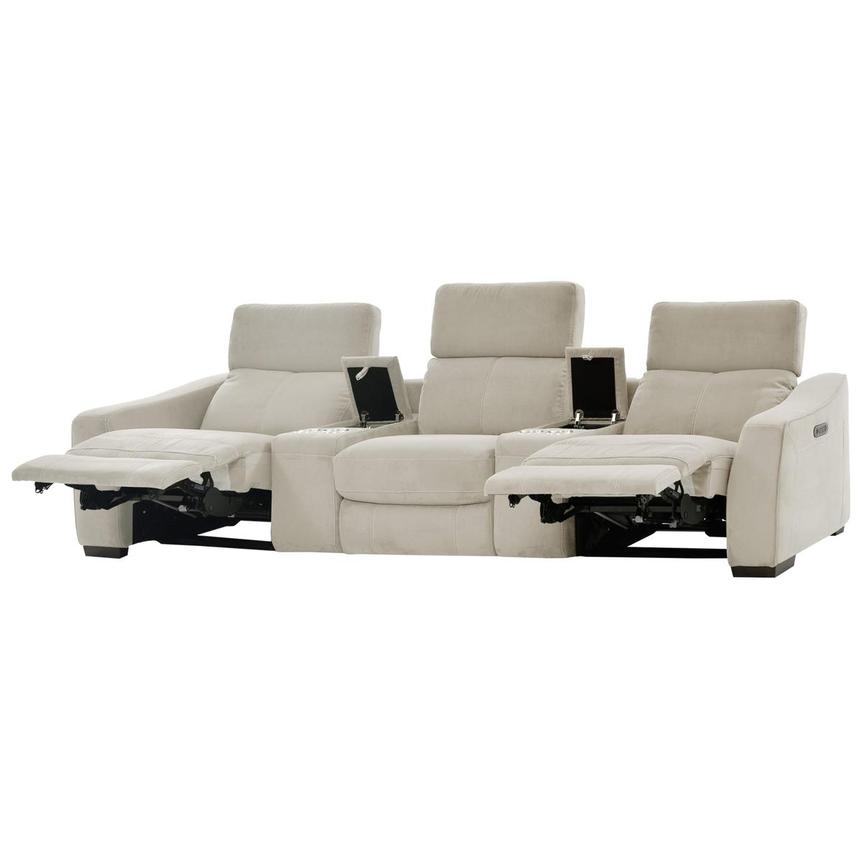 Jameson Cream Home Theater Seating with 5PCS/2PWR  alternate image, 2 of 11 images.