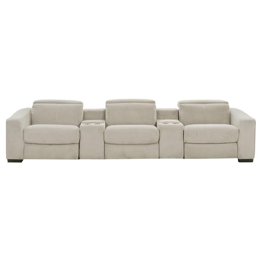Jameson White Home Theater Seating with 5PCS/2PWR  alternate image, 3 of 11 images.