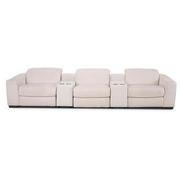 Jameson Cream Home Theater Seating with 5PCS/2PWR  main image, 1 of 9 images.