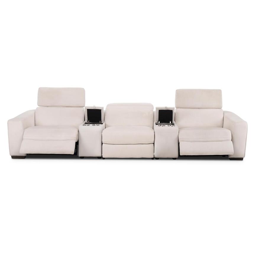 Jameson Cream Home Theater Seating with 5PCS/2PWR alternate image, 2 of 9 images.