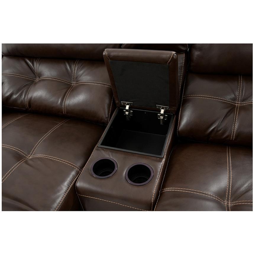 Stallion Brown Home Theater Leather Seating with 5PCS/2PWR  alternate image, 8 of 11 images.