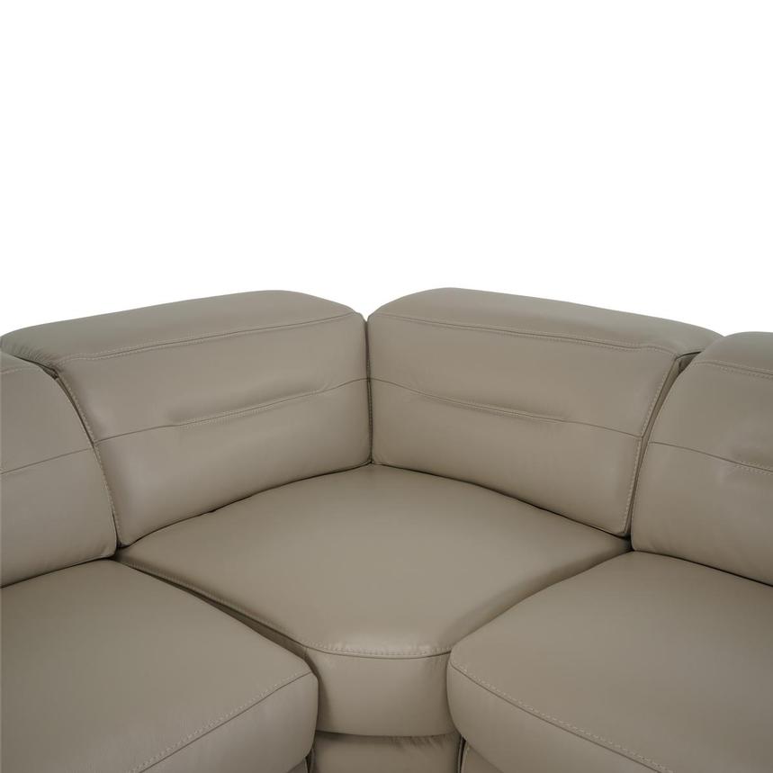 Anabel Cream Leather Power Reclining Sectional with 5PCS/3PWR  alternate image, 4 of 8 images.