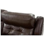 Stallion Brown Leather Power Reclining Sectional with 6PCS/3PWR  alternate image, 6 of 12 images.