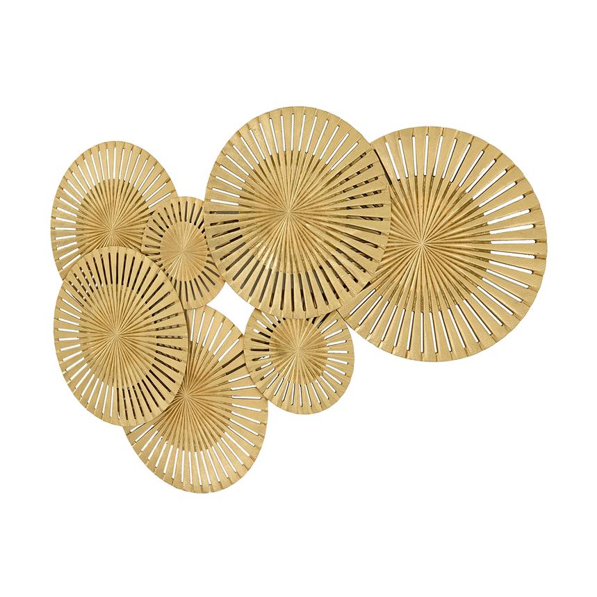 Cerchi Gold Wall Decor El Dorado Furniture Cerchi Gold Wall Decor El Dorado
