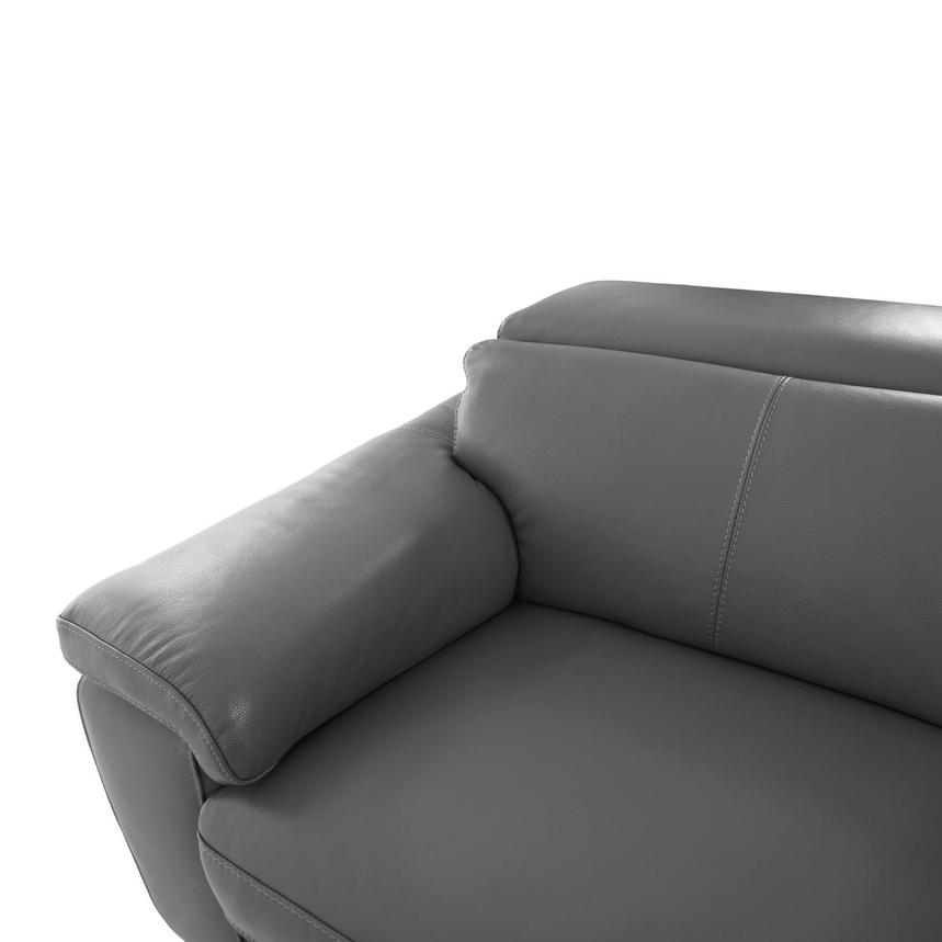 Charlie Gray Leather Power Reclining Sectional with 5PCS/3PWR alternate image, 6 of 13 images.