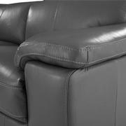 Charlie Gray Leather Power Reclining Sectional with 6PCS/3PWR  alternate image, 11 of 14 images.