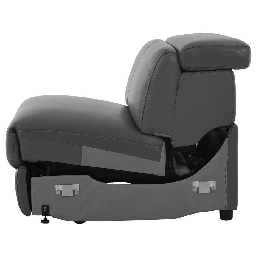 Charlie Gray Armless Power Recliner  alternate image, 3 of 5 images.