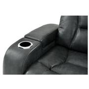 Gio Gray Leather Power Recliner  alternate image, 6 of 14 images.